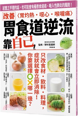 改善胃食道逆流 靠自己：若置之不理的話，也可能會有罹患食道癌、吸入性肺炎的風險！