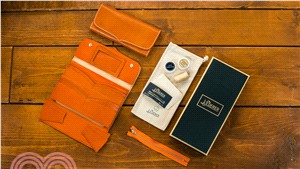 【The Lederer】DIY皮革工具包─長銀包-橙色