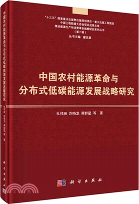 中國農村能源革命與分布式低碳能源發展戰略研究（簡體書）