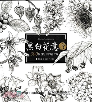 黑白花意3：300例超寫實的花之繪（簡體書）