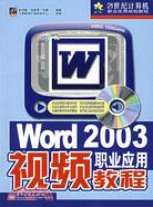 Word 2003視頻職業應用教程(附盤)（簡體書）