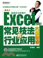 Excel 2007常見技法與行業應用實例精講(附盤)（簡體書）