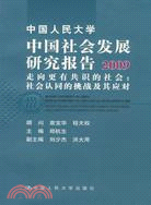 中國人民大學中國社會發展研究報告2009:走向更有共識的社會:社會認同的挑戰及其應對（簡體書）