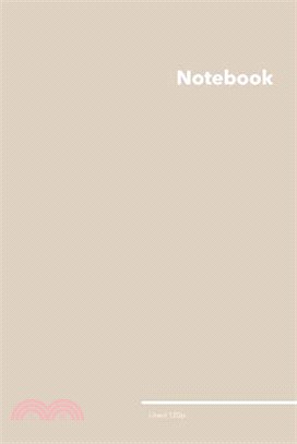 Lined College Ruled Notebook: Stylish Almond Wisp College Ruled Notebook, 120 Lined Pages 6 x 9 inches Standard Size Journal - Softcover