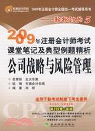 2009年注冊會計師考試課堂筆記及典型例題精析：公司戰略與風險管理（簡體書）