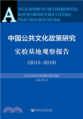 中國公共文化政策研究實驗基地觀察報告(2015-2016)（簡體書）