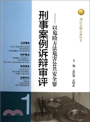 刑事案例訴辯審評：以危險方法危害公共安全罪（簡體書）