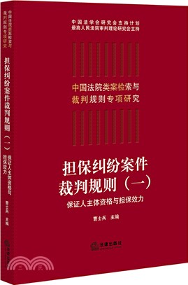 擔保糾紛案件裁判規則(一)：保證人主體資格與擔保效力（簡體書）