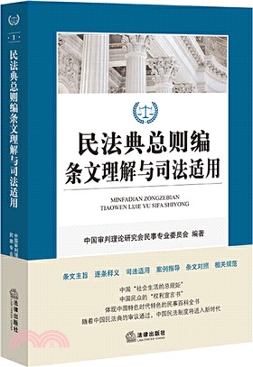 民法典總則編條文理解與司法適用（簡體書）