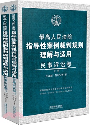 最高人民法院指導性案例裁判規則理解與適用：民事訴訟法(全2冊)（簡體書）