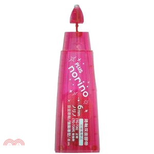 PLUS 豆豆彩貼卷軸雙面膠帶(替帶)6mm*8m-紅