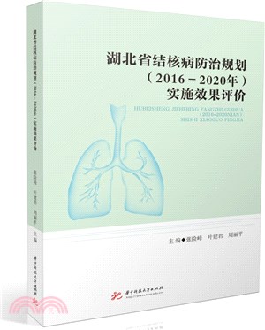 湖北省結核病防治規劃(2016-2020年)實施效果評價（簡體書）