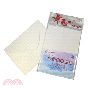 珠光紙空白信封袋6入-水月白