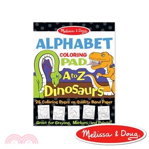 【美國瑪莉莎Melissa & Doug】大型兒童繪圖本-英文字母A～Z的26種恐龍