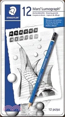 施德樓 100頂級藍桿繪圖鉛筆(12支組)