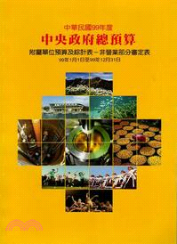 中華民國99年度中央政府總預算附屬單位預算及綜計表－非營業部分審定表(99/08)