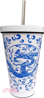 青花穿蓮龍紋不繡鋼杯