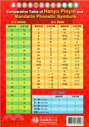 漢語拼音‧注音符號對照表 (一般版) 墊板