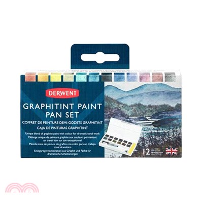 DERWENT 德爾文 GRAPHITINT石墨色塊旅行盒(12色)