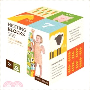 【美國Petit-Collage】疊疊樂方塊盒-快樂農場 | 拾書所