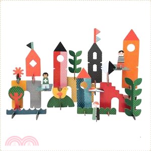 【美國Petit-Collage】豪華版立體拼圖-創意城市