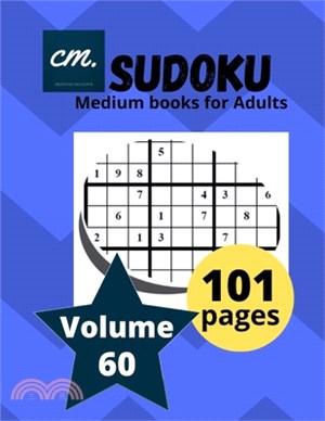 Sudoku Medium Books for Adults: Large Print puzzle magazine for seniors Volume 60