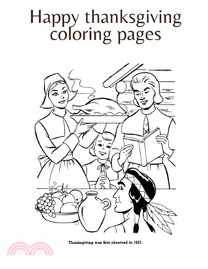 Happy thanksgiving coloring pages