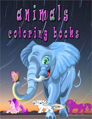 animals coloring book: Adult Coloring Book: Stress Relieving Animal Designs