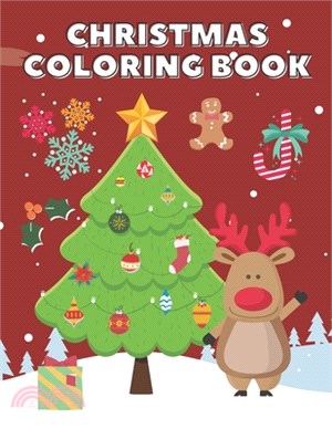 Cute Christmas Coloring Book: For Toddlers & Kids Large Print Beautiful Xmas Design For Color 2020