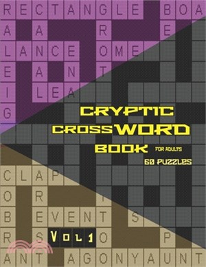 Cryptic Crossword Books for Adults: 60 stimulating, challenging cryptic crossword puzzles