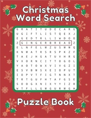 Christmas Word Search Puzzle Book: Brain Sharper Game For Adults and Kids Page Large Size