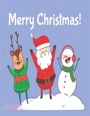 Merry Christmas!: Easy and Cute Christmas Holiday Coloring Designs for Children