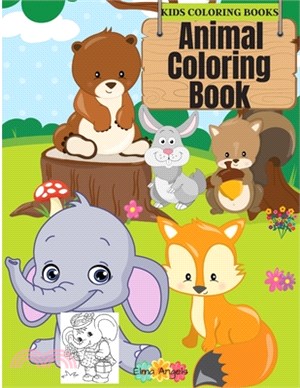 Kids Coloring Books Animal Coloring Book: Fun Coloring Book for Kids Ages 3 - 8, Page Large 8.5 x 11"