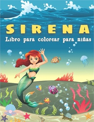 Sirena -Libro para colorear para niñas: Libro de actividades para niños de 4 a 8 años - Libro de colorear de sirenas gigantes para niños, el mejor reg