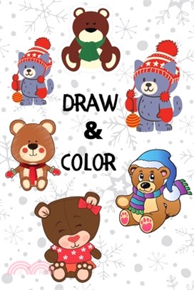 Hello Winter: TEDDYBEAR DRAWING & COLOR BOOK: A unique coloring Activity for framing purposes to celebrate the joy of Christmas! (6