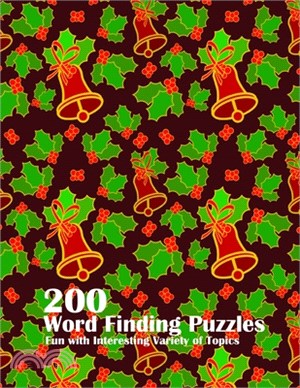 200 Word finding Puzzles Fun with Interesting Variety of Topics: Improve Vocabulary Skills With 200 word search Designed to Keep Your Brain Sharp & En