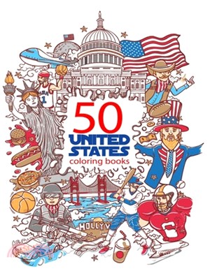 50 United States Coloring Book: The 50 States Explore the U.S.A. with 50 fact-filled maps Coloring Book - Activity and Fact Book