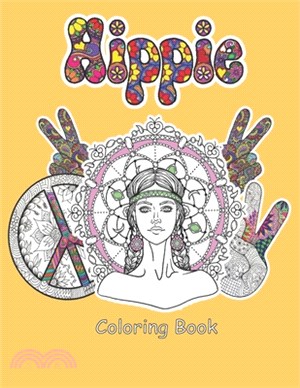 Hippie Coloring Book: Amazing Adults, trippy, 100 Pages ( 8,5" x 11" ) inches