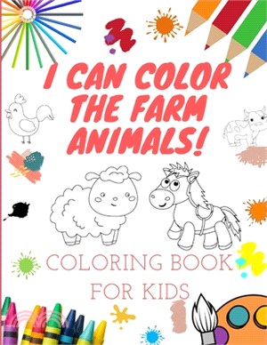 I can color the farm animal! Coloring book for kids