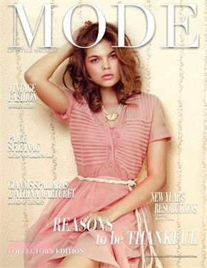 Mode Lifestyle Magazine - Reasons to be Thankful: Collector's Edition - Vintage Fashion Cover