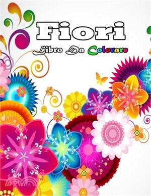 fiori libro da colorare: Fiori Libro da Colorare per Anziani: Album con Motivi Floreali - Album da Colorare per Adulti e Anziani - 50 Pagine da