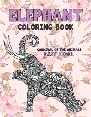 Carnival of The Animals Coloring Book - Easy Level - Elephant