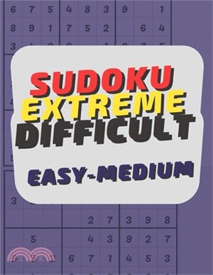 sudoku extreme difficult easy-medium: 1000 Sudoku Puzzles with 6 Levels for adults, kids, and everyone in between!