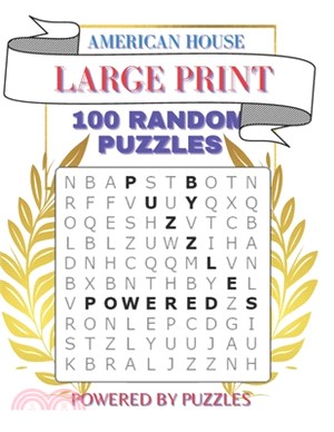 American House: Large Print 100 Random Puzzles