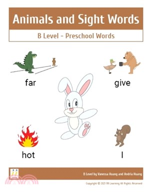 Animals and Sight Words B level: Preschool words