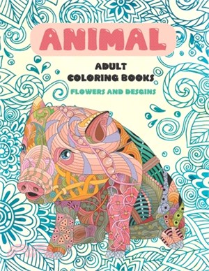 Adult Coloring Books Flowers and Desgins - Animal