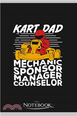 Funny Go Kart Racing Dad Father Gift Notebook