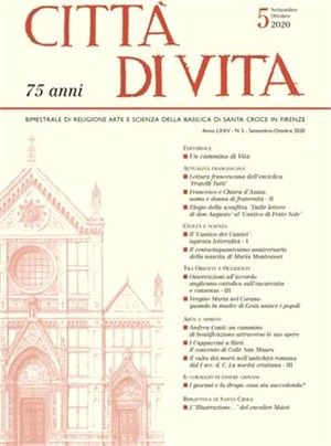 Città Di Vita - A. LXXV, N. 5, Settembre-Ottobre 2020: Bimestrale Di Religione Arte E Scienza Della Basilica Di Santa Croce in Firenze