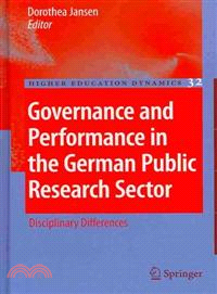 Governance and Performance in the German Public Research Sector ─ Disiplinary Differences