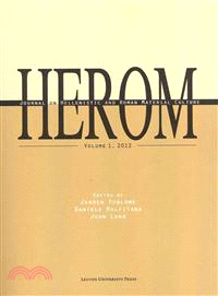 Herom—Journal on Hellenistic and Roman Material Culture